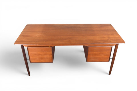 Ib Kofod Larsen for Brande Møbelfabrik teak desk, professionally restored