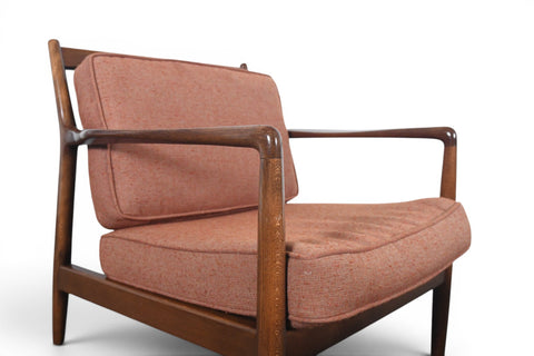 Mid-century Swedish lounge chair by Folke Ohlsson, DUX, side profile view