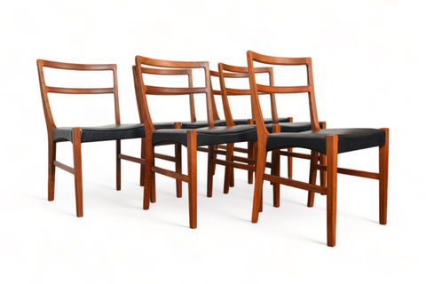 Vintage Andersen teak dining chairs set of six, dimensions 18×17.5×31 in, owner offers restore