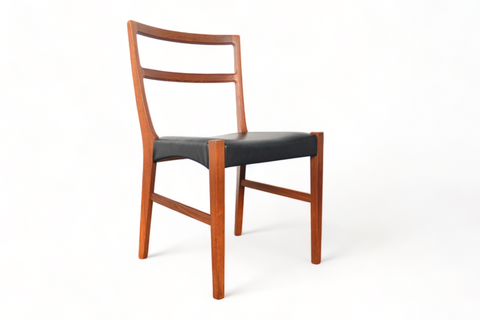 Andersen teak chair set of six, classic mid-century proportions, includes refinishing service