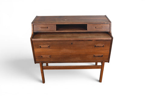 Vintage Arne Wahl Iversen rosewood secretary desk, 1960s – view 2