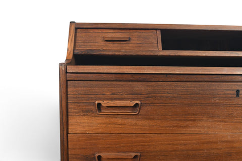Vintage Arne Wahl Iversen rosewood secretary desk, 1960s – view 3