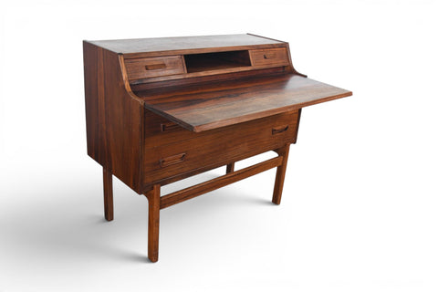 Vintage Arne Wahl Iversen rosewood secretary desk, 1960s – view 6