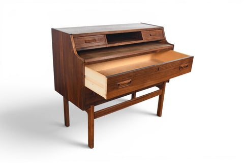 Vintage Arne Wahl Iversen rosewood secretary desk, 1960s – view 7
