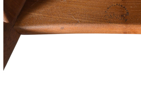 Pair of vintage Niels Koefoed Eva highback teak dining armchairs, 1960s – view 9