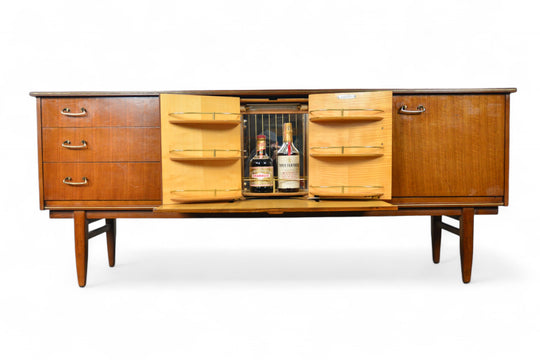 BEAUTILITY CREDENZA IN MAHOGANY WITH SECRET BAR