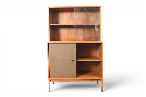 Vintage Paul McCobb Planner Group walnut credenza with hutch, 1950s – view 3