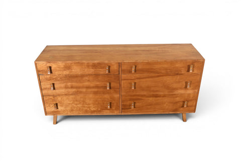 STANLEY YOUNG SIX DRAWER DRESSER IN WALNUT
