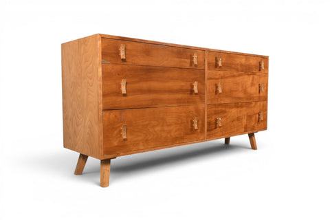 STANLEY YOUNG SIX DRAWER DRESSER IN WALNUT