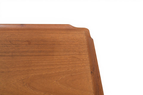 Vintage Holger Georg Jensen teak side table with lower rack, 1960s, view 3
