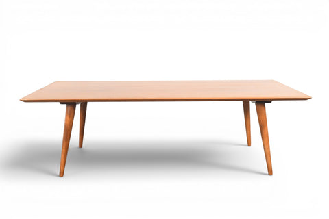 Vintage Paul McCobb Planner Group solid maple bench and coffee table, 1950s, view 1