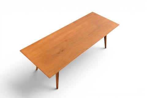 Vintage Paul McCobb Planner Group solid maple bench and coffee table, 1950s, view 4