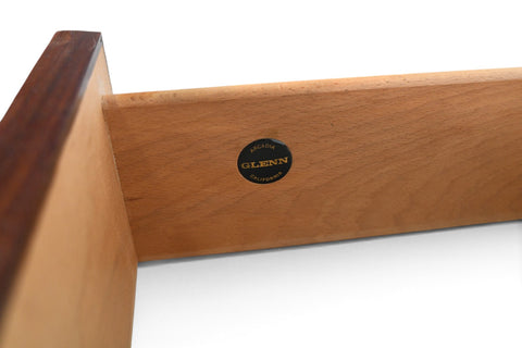 JOHN KAPEL LOW EIGHT DRAWER DRESSER IN WALNUT