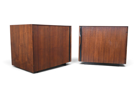 PAIR OF JOHN KAPEL NIGHTSTANDS IN WALNUT