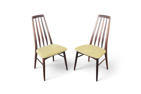 PAIR OF NIELS KOEFOED "EVA" HIGHBACK DINING CHAIRS IN ROSEWOOD