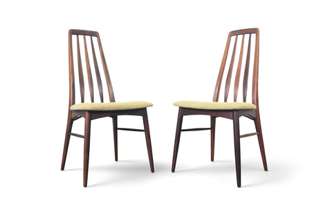 PAIR OF NIELS KOEFOED "EVA" HIGHBACK DINING CHAIRS IN ROSEWOOD