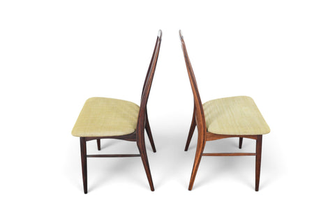 PAIR OF NIELS KOEFOED "EVA" HIGHBACK DINING CHAIRS IN ROSEWOOD