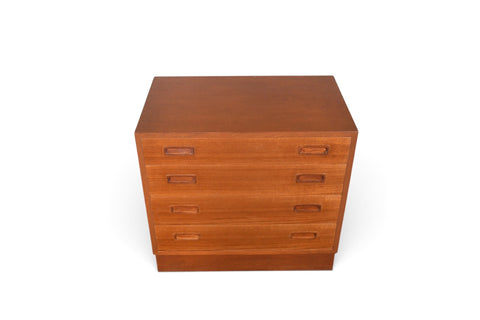 Vintage Carlo Jensen four drawer teak gentleman's chest, 1960s, view 2