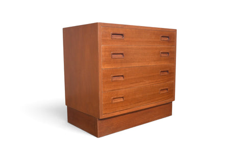 Vintage Carlo Jensen four drawer teak gentleman's chest, 1960s, view 6