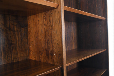 Vintage Carlo Jensen Brazilian rosewood double bookcase by Hundevad and Co, 1960s, view 6