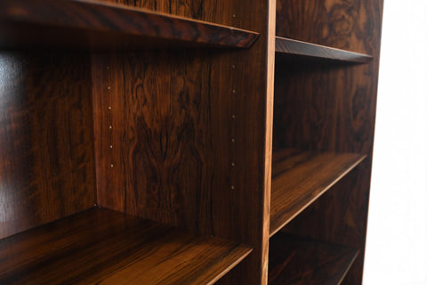 Vintage Carlo Jensen Brazilian rosewood double bookcase by Hundevad and Co, second of pair, 1960s, view 4