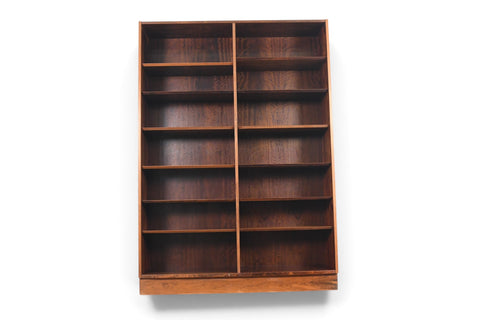 Vintage Carlo Jensen Brazilian rosewood double bookcase by Hundevad and Co, second of pair, 1960s, view 7