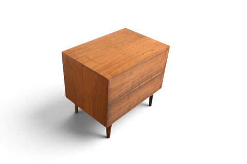 Vintage Kipp Stewart for Drexel Declaration walnut magazine side table, 1960s, view 13