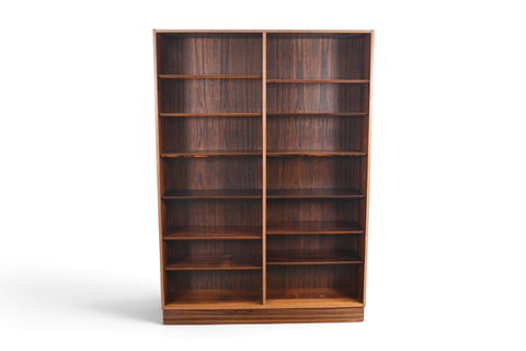 Vintage Carlo Jensen Brazilian rosewood double bookcase by Hundevad and Co, third of set, 1960s, view 7