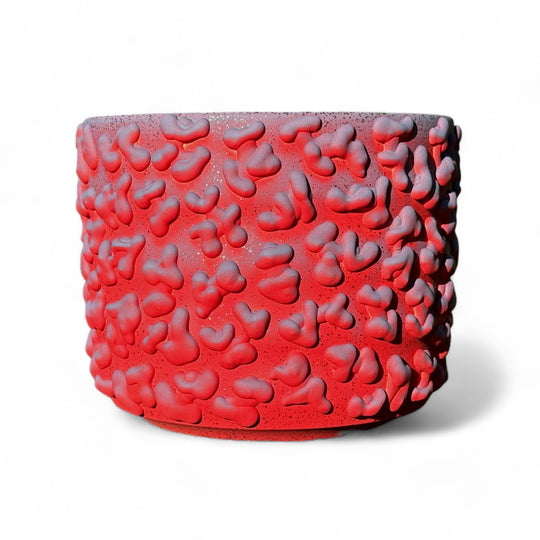 ORGANIC CRIMSON AND COBALT SPARKLE PLANTER