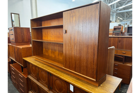 Scandinavian design teak rosewood bookcase