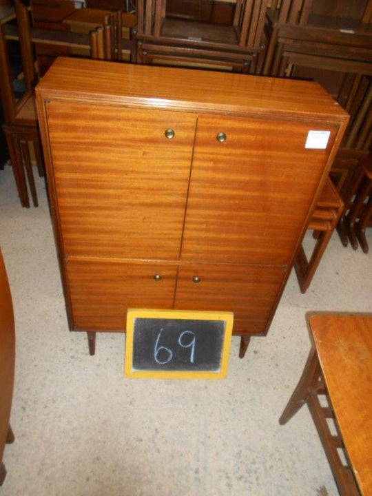 MULTI WIDTH NARROW CUPBOARD IN MAHOGANY