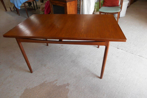 IB KOFOD LARSEN "DANISH RANGE" EXTENDABLE TEAK DINING TABLE #2