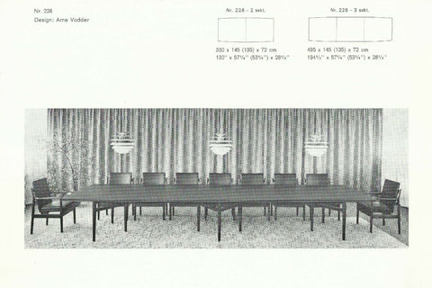 Sibast Conference Table Nr. 228 1965