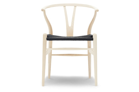 CH24 Wishbone Chair - Ash / Black Cord