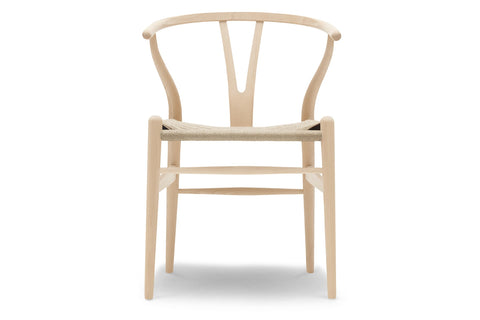 CH24 Wishbone Chair - Beech Soap / Natural Cord