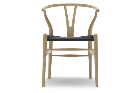 CH24 Wishbone Chair - Oak Soap / Black Cord