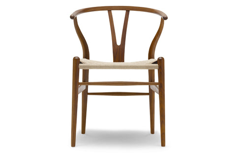 CH24 Wishbone Chair - Walnut Lacquer / Natural Cord