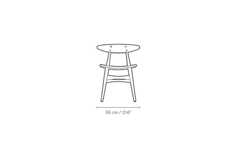 CH33P Chair - Dimensions Front