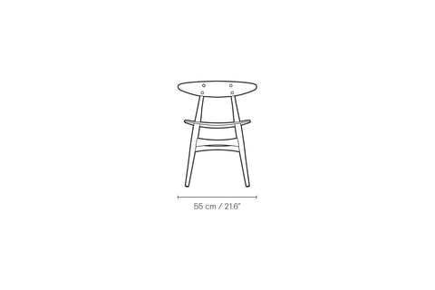 CH33T Chair - Dimensions Front