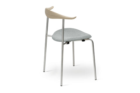 CH88P Chair - Oak Soap / Stainless Steel - Back