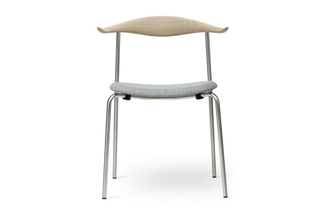 CH88P Chair - Oak Soap / Stainless Steel - Front
