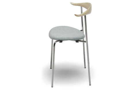 CH88P Chair - Oak Soap / Stainless Steel - Side
