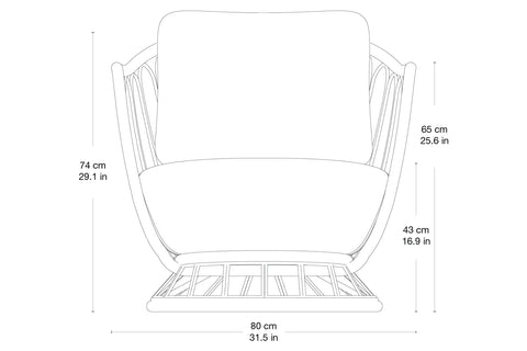 Grace Lounge Chair, Outdoor