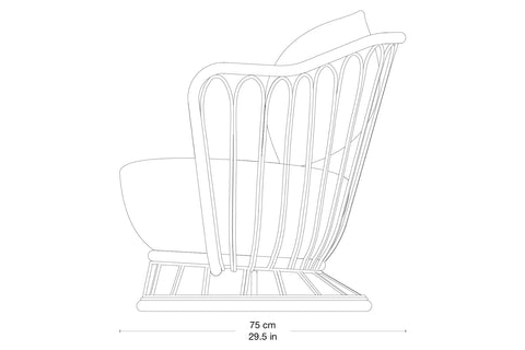 Grace Lounge Chair, Outdoor