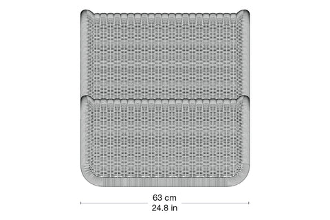 P3 Lounge Chair Outdoor - front view 2D