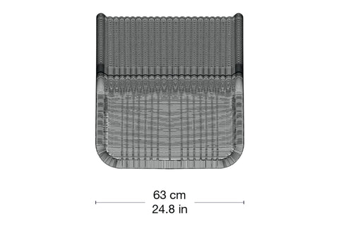 P3S Chaise Longue Outdoor - front 2D