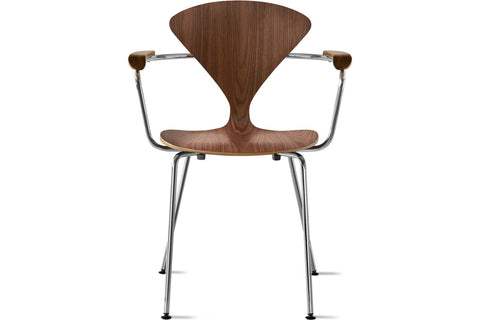 CHERNER ARMCHAIR WITH METAL BASE