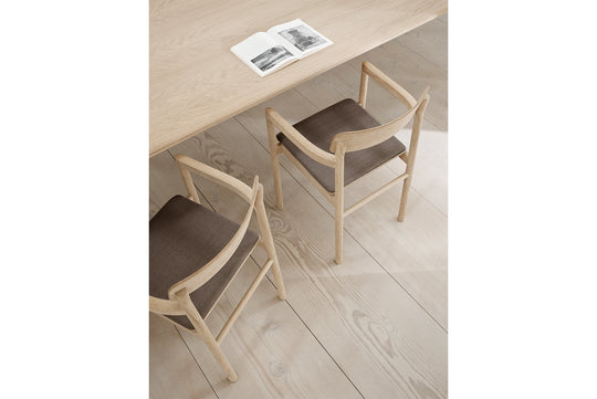 CECILIE MANZ POST ARMCHAIR - SEAT UPHOLSTERED