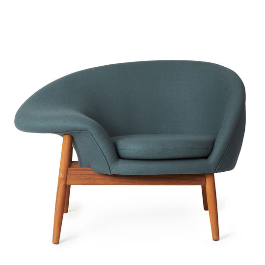 FRIED EGG LOUNGE CHAIR - LEFT BY HANS OLSEN - FABRIC