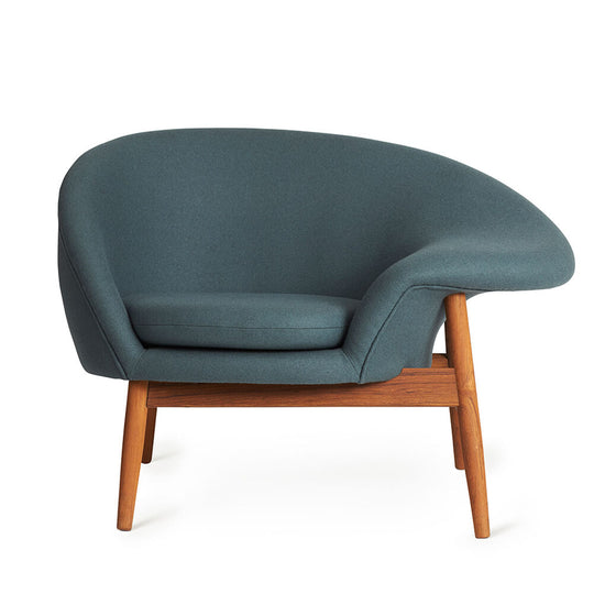 FRIED EGG LOUNGE CHAIR - RIGHT BY HANS OLSEN - FABRIC